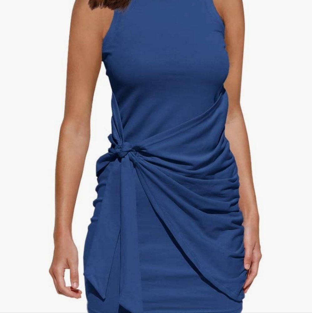 Faux Wrap Women's Dress